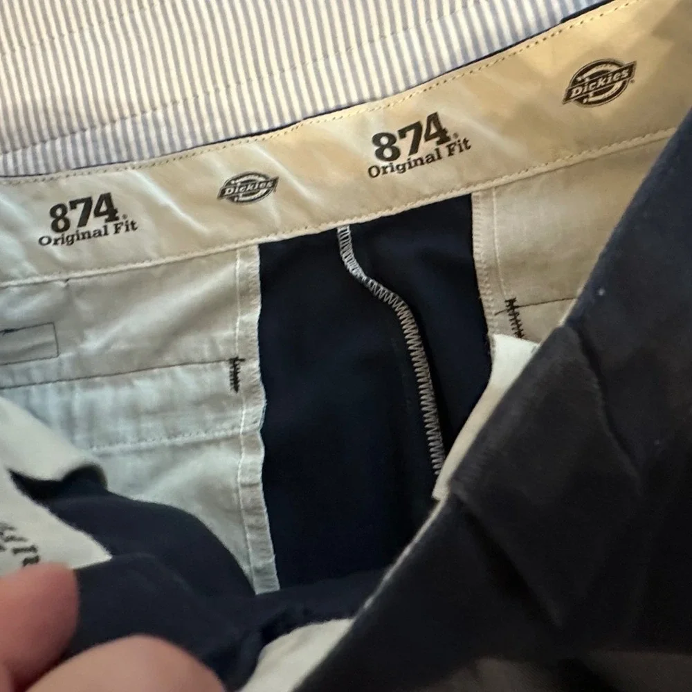 Dickies‎ 874 Original Fit Pants Mens 32x28 Navy Blue Workwear Straight
